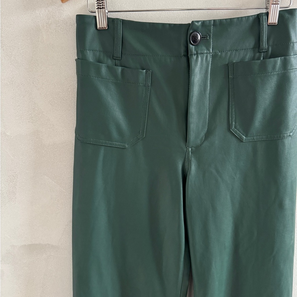 Maeve - Collette Green Faux Leather Pants - Size 29 - Picture 3 of 5